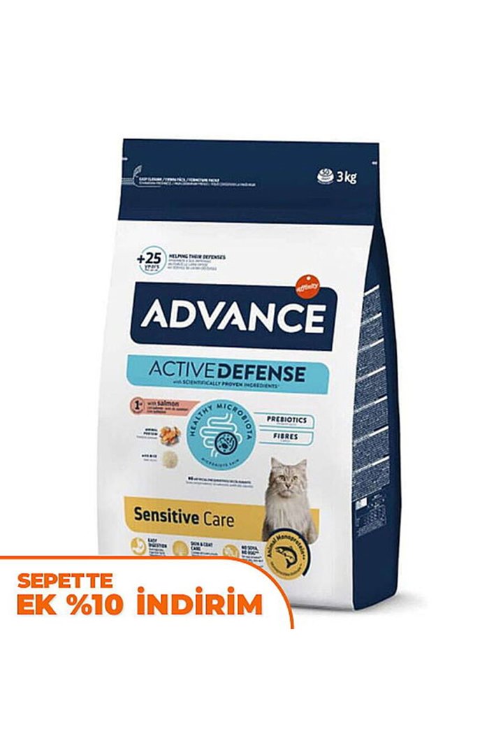 Advance Kedi Maması Sensitive Somonlu 3 Kg görsel 3