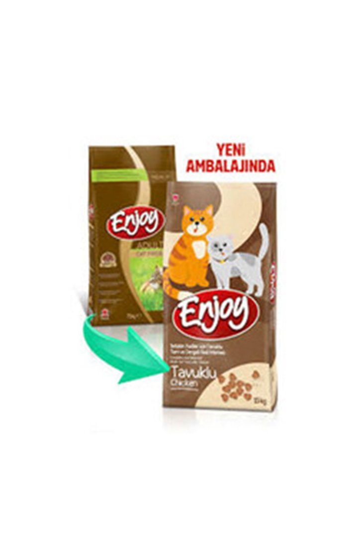 Enjoy Kedi Maması Tavuklu 15 Kg