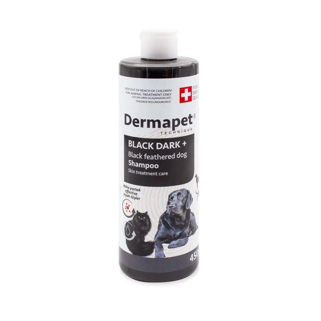 Purele Kedi ve Köpek Şampuanı Siyah Dermapet 450Ml görsel 2