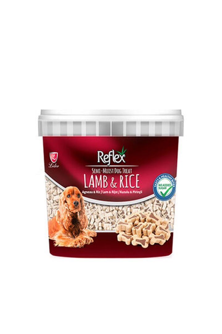 Reflex Semi-Moist Köpek Ödül Kuzu, Pirinçli 500 G