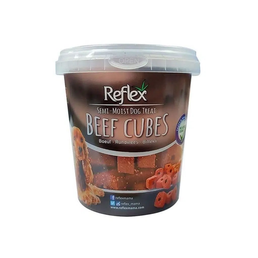 Reflex Semi-Moist Köpek Ödül Biftekli Küp 500 G görsel 2