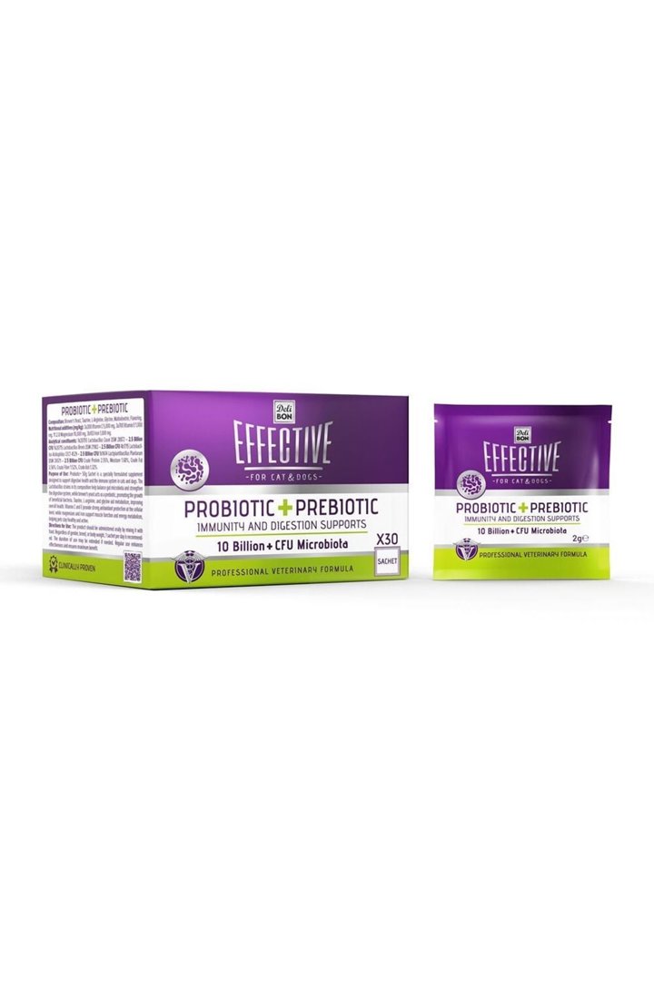Effective Kedi ve Köpek Takviye Probiyotik 30*2 G