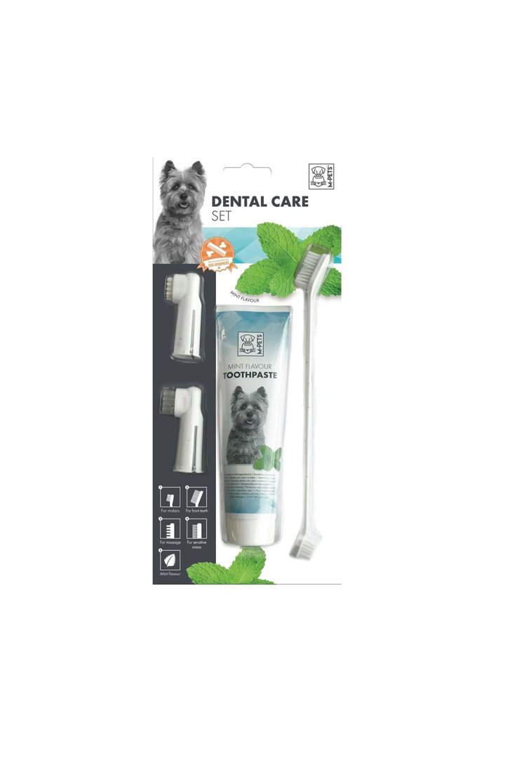 M-Pets Köpek Diş Macunu Ve Fırça Seti Naneli