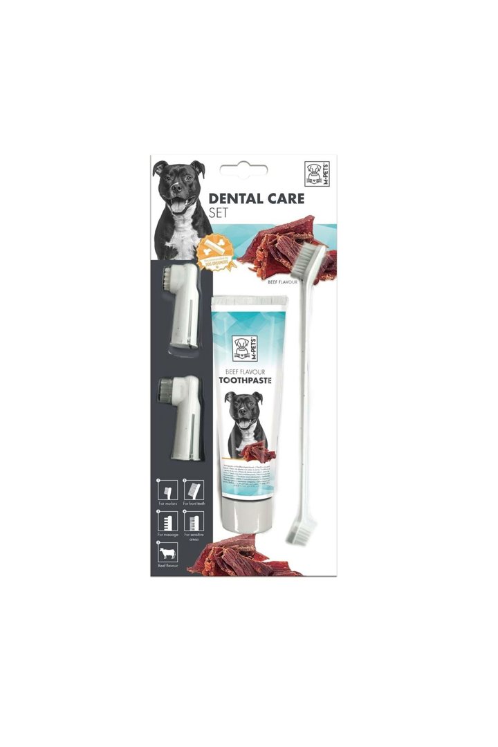 M-Pets Köpek Diş Fırçalama Seti Biftekli