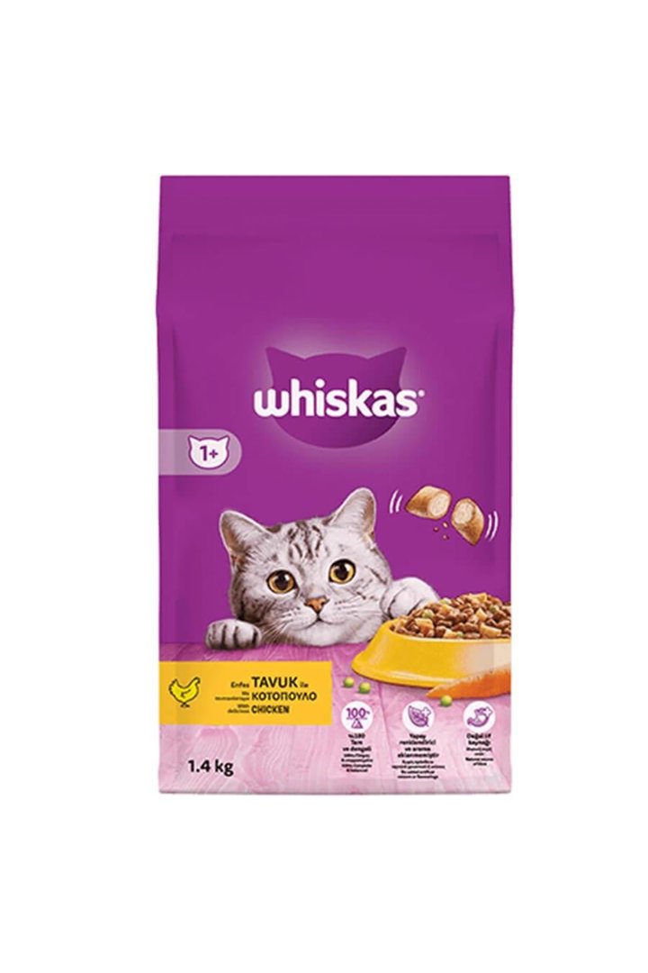 Whiskas Kedi Maması Tavuklu 1,4 Kg