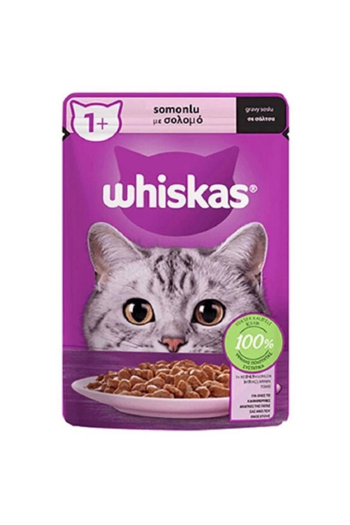 Whiskas Kedi Yaş Maması Somonlu 85 G görsel 2