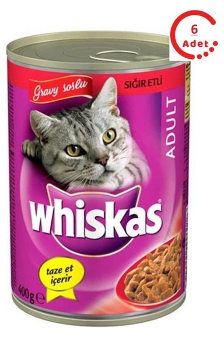 Whiskas Kedi Yaş Maması Biftekli 400 G