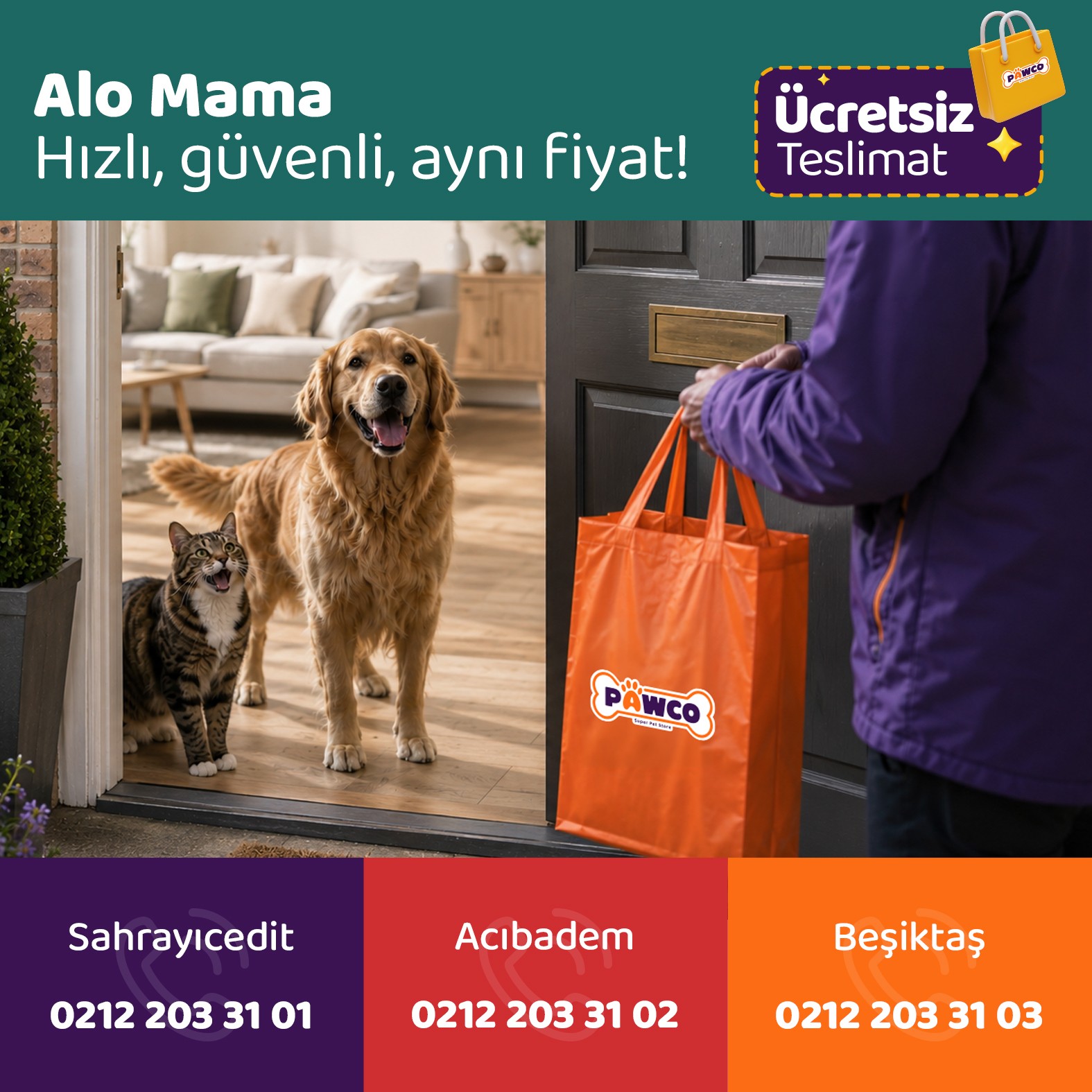 <span style="font-size:3rem;">Patili Dostlarınız İçin Aradığınız Her Şey Alo Mama’da!</span>